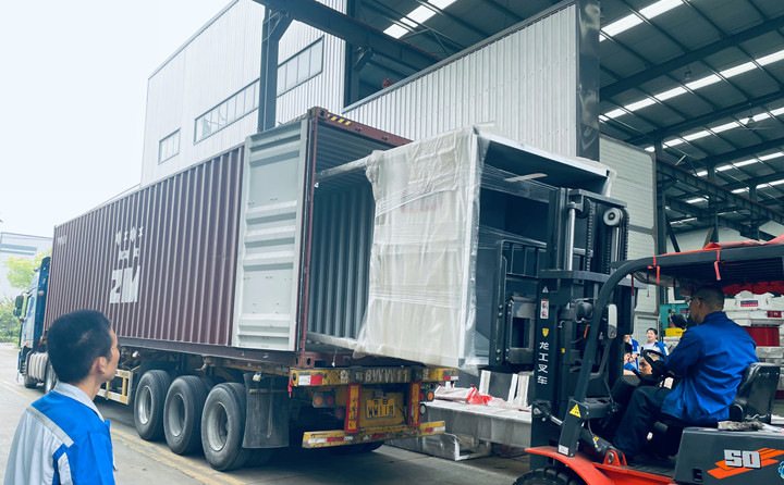 稻殼香蕉福利导航生產線準備發往印尼